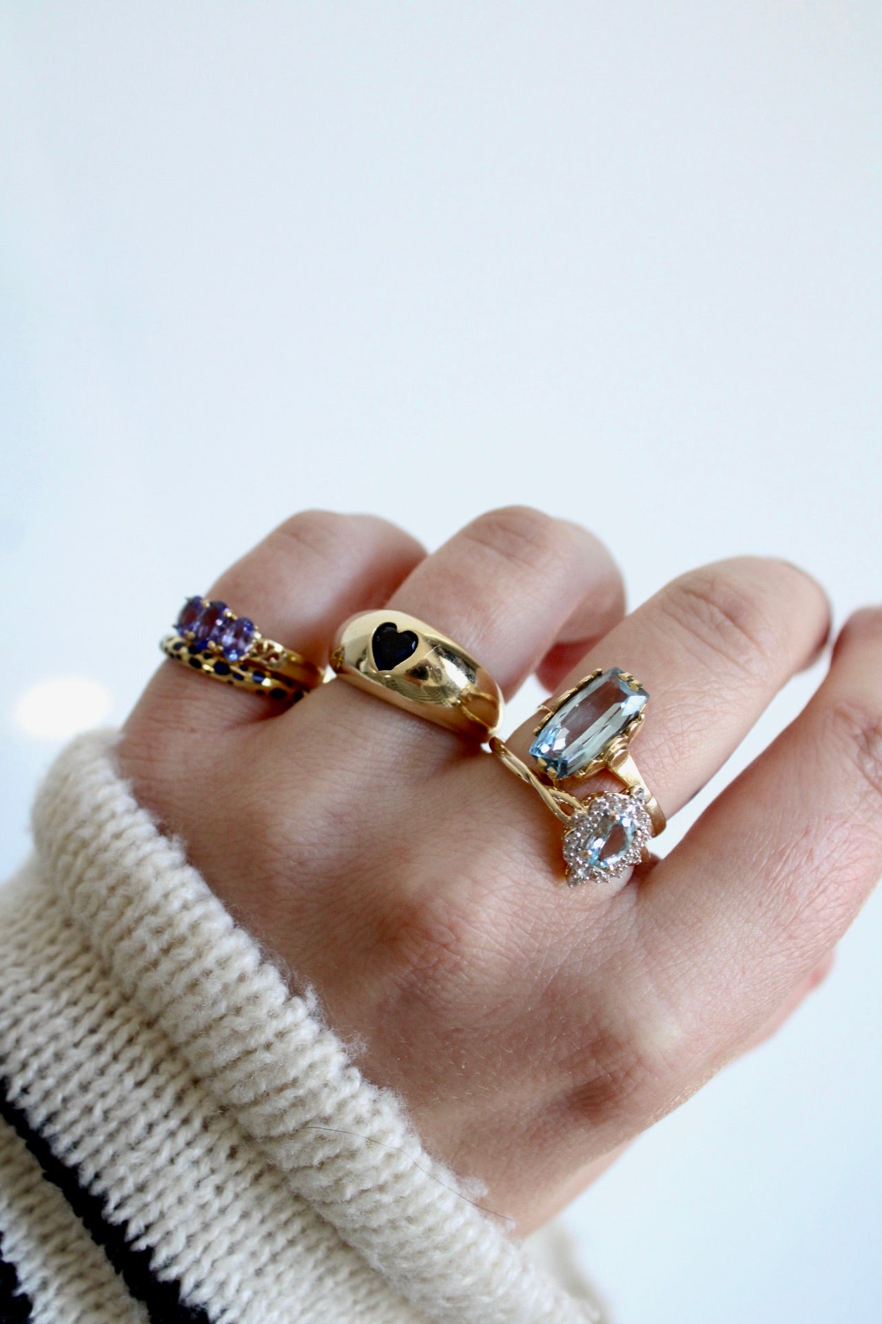 Tanzanite Trilogy Ring