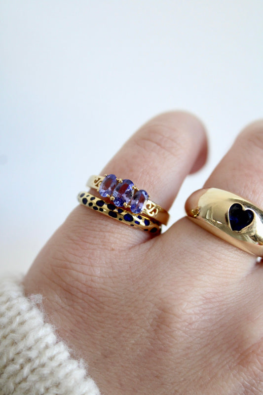 Tanzanite Trilogy Ring