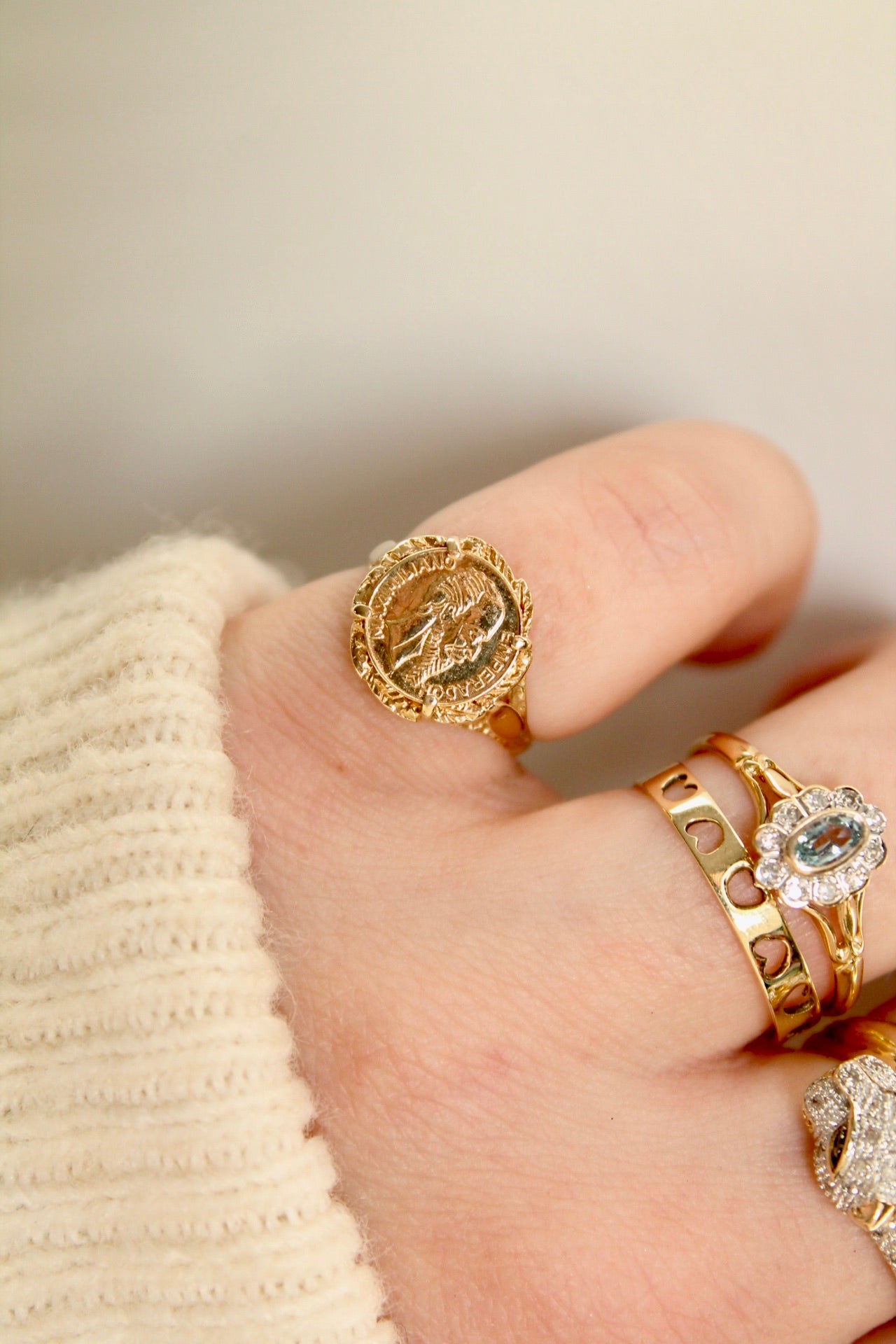 Peso Coin (Pinky) Ring