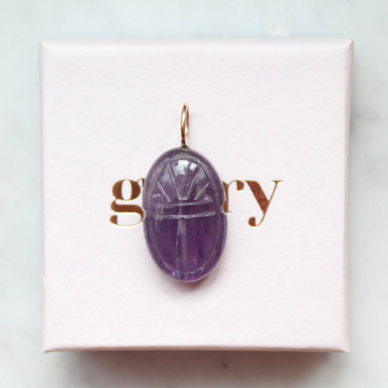 Amethyst Scarab Pendant