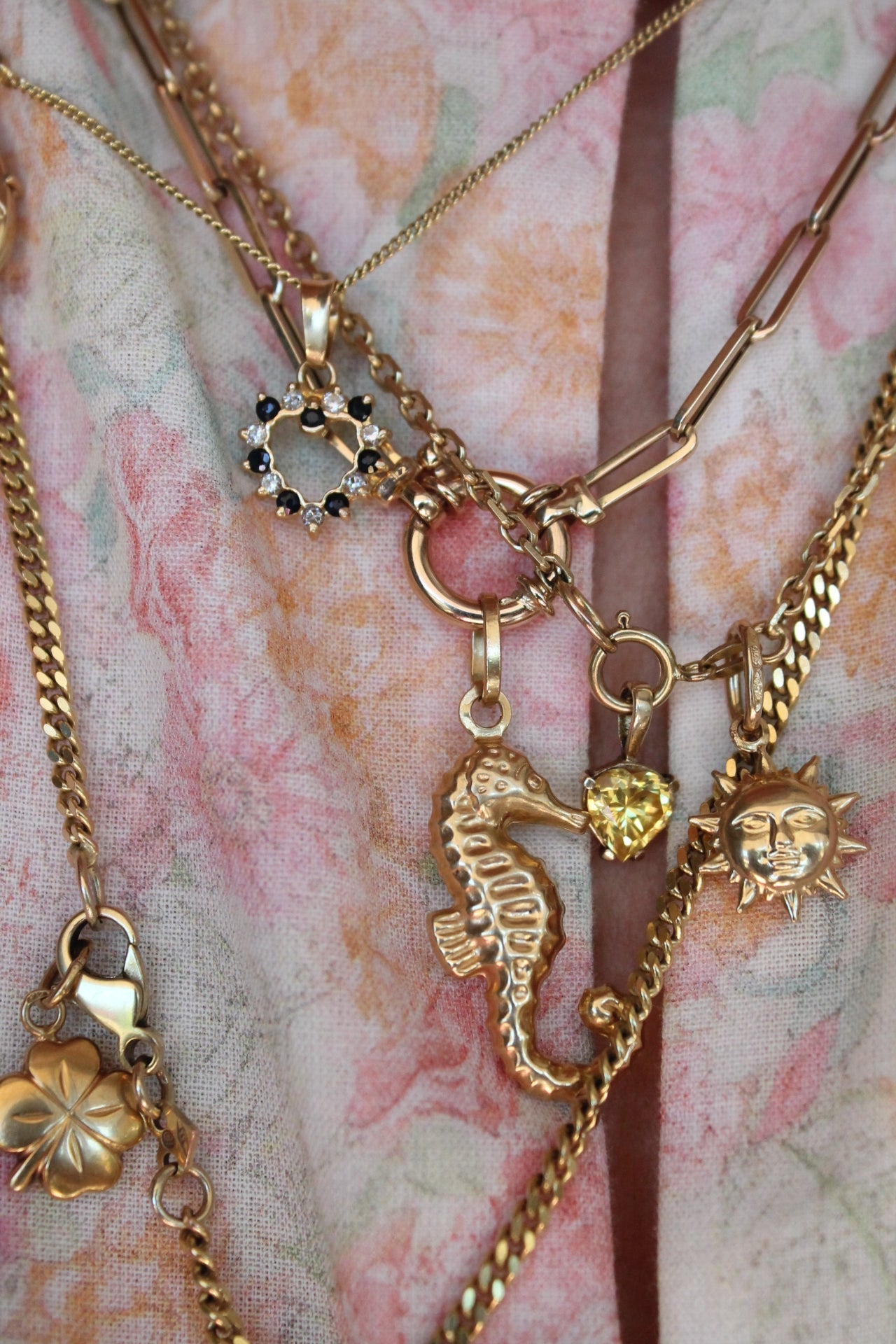 Sapphire Heart Charm