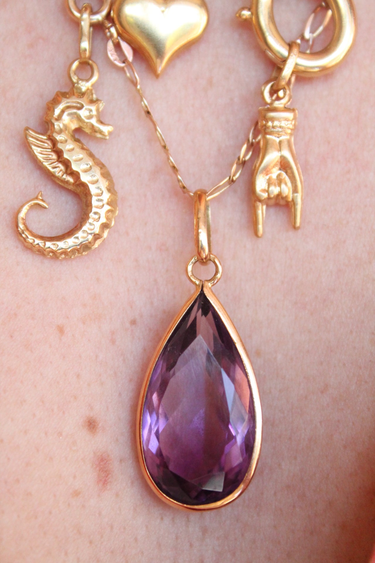 Spinel Teardrop Pendant