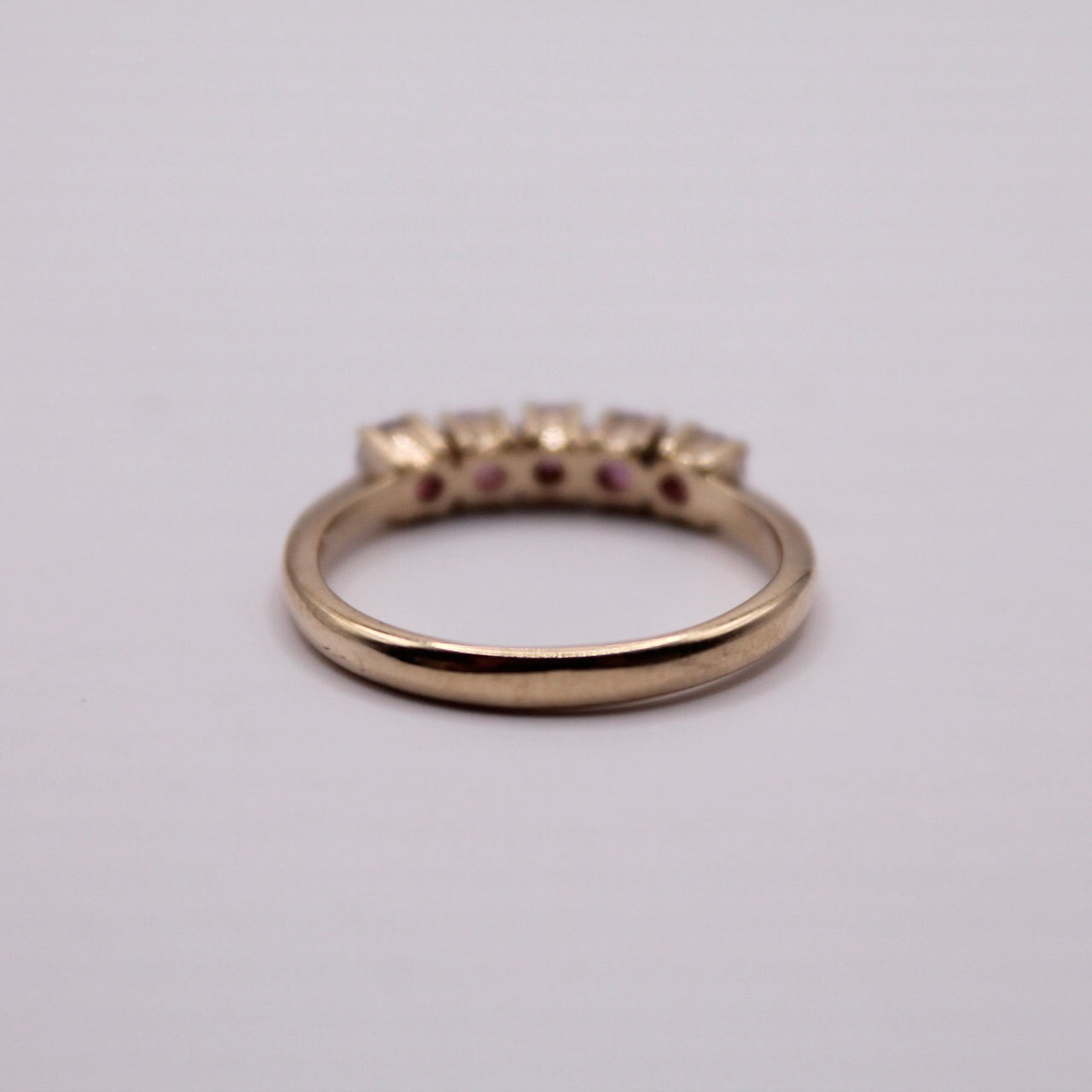 Pink Tourmaline Row Ring