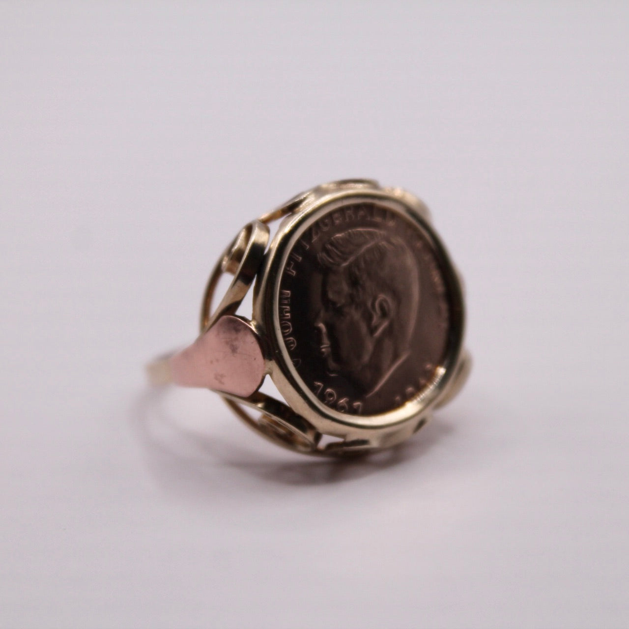 John F Kennedy Coin Ring