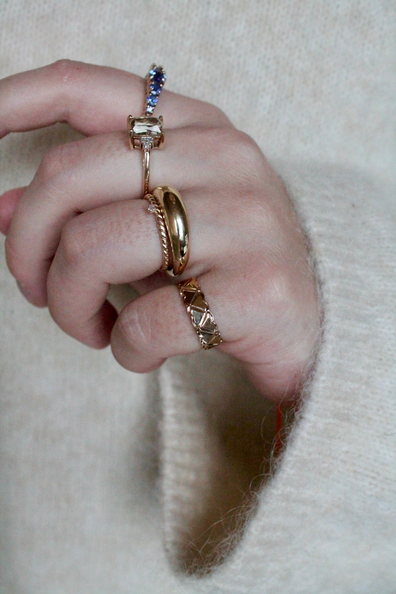 Diamond Twist Ring