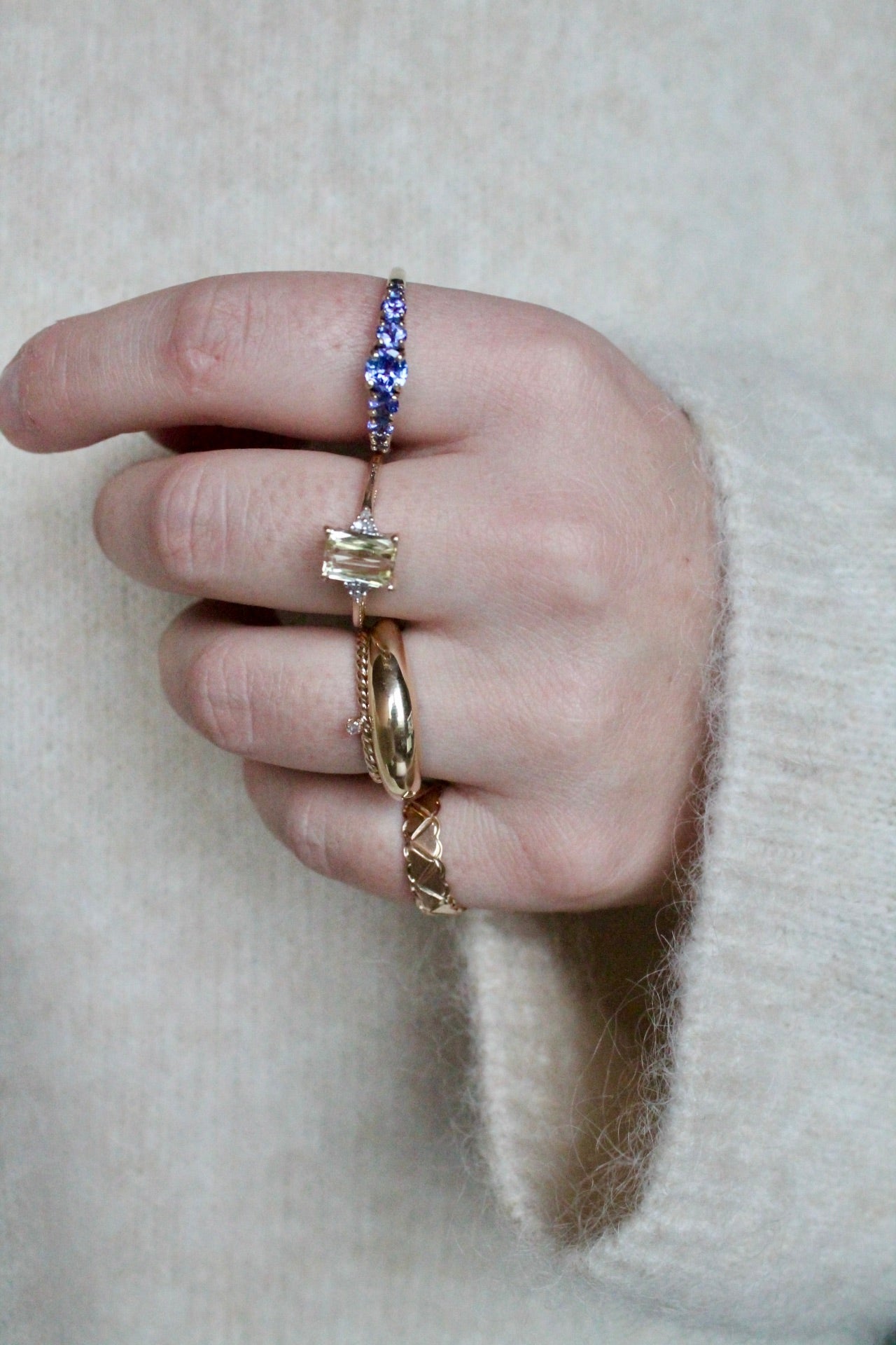 Diamond Twist Ring