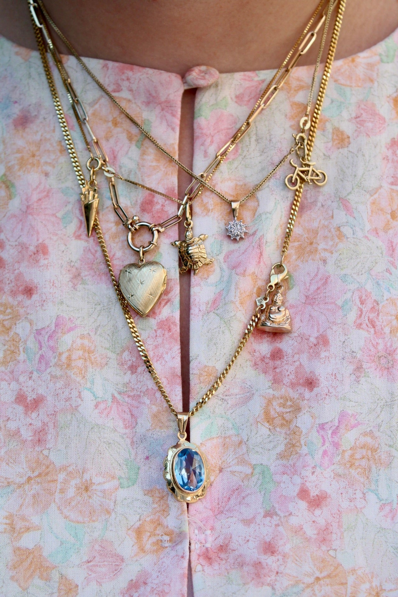 Connector Lock Paperclip Necklace