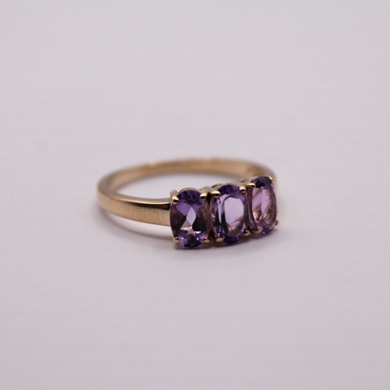 Amethyst Trilogy Ring