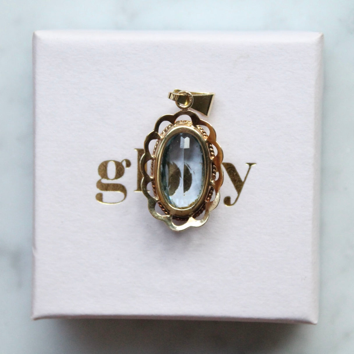 Decorated Spinel Pendant