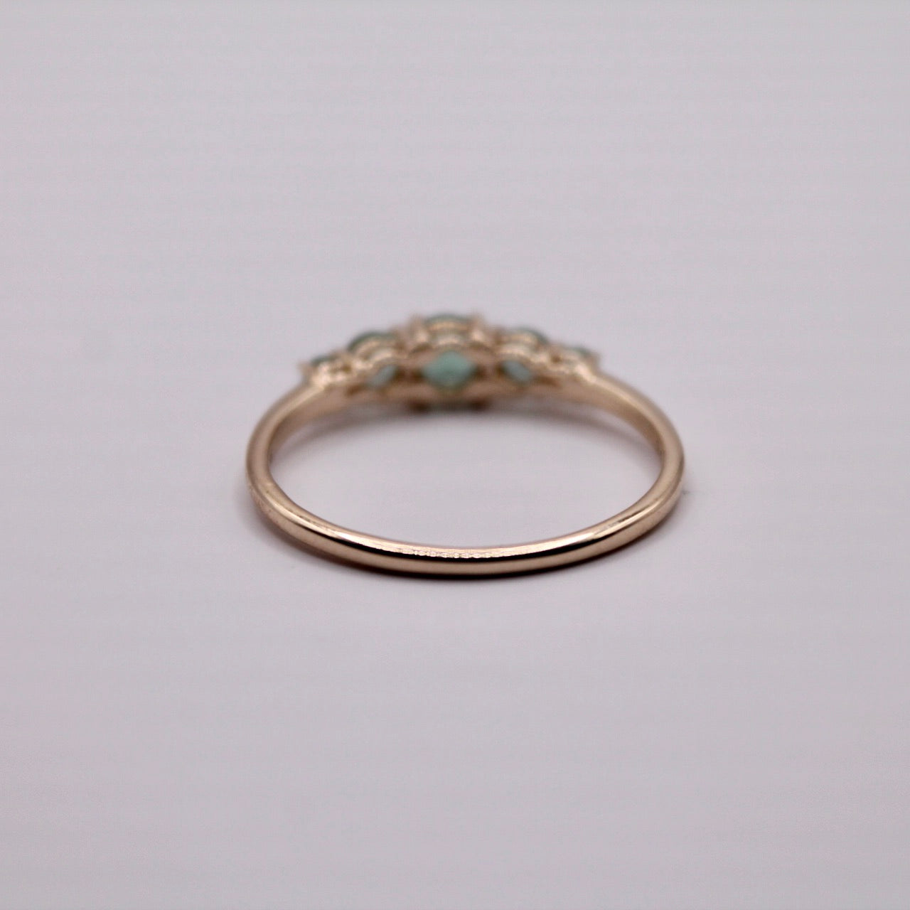 Petrol Tourmaline Five Stone Ring