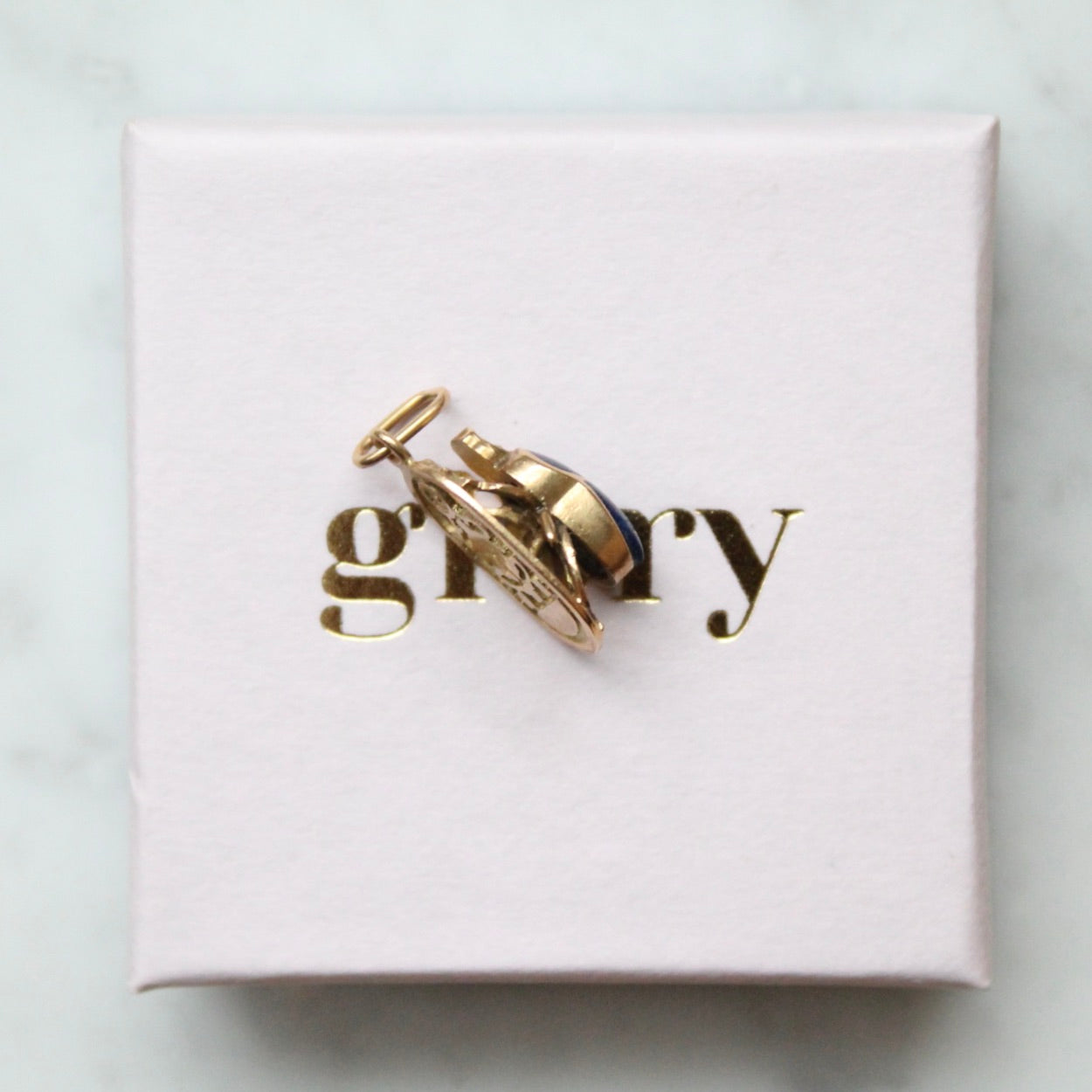 Enamel Scarab Charm