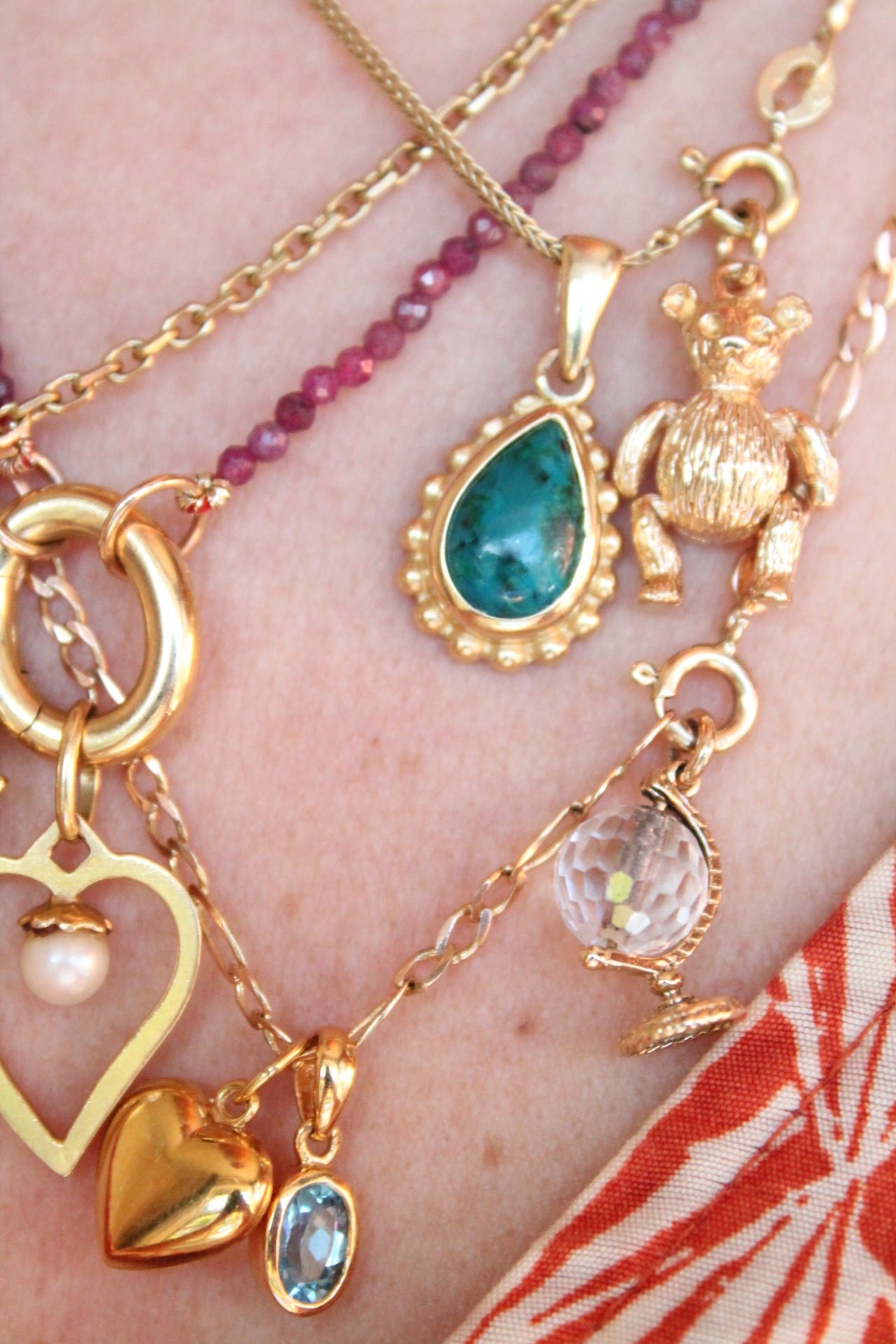 Crystal Globe Charm