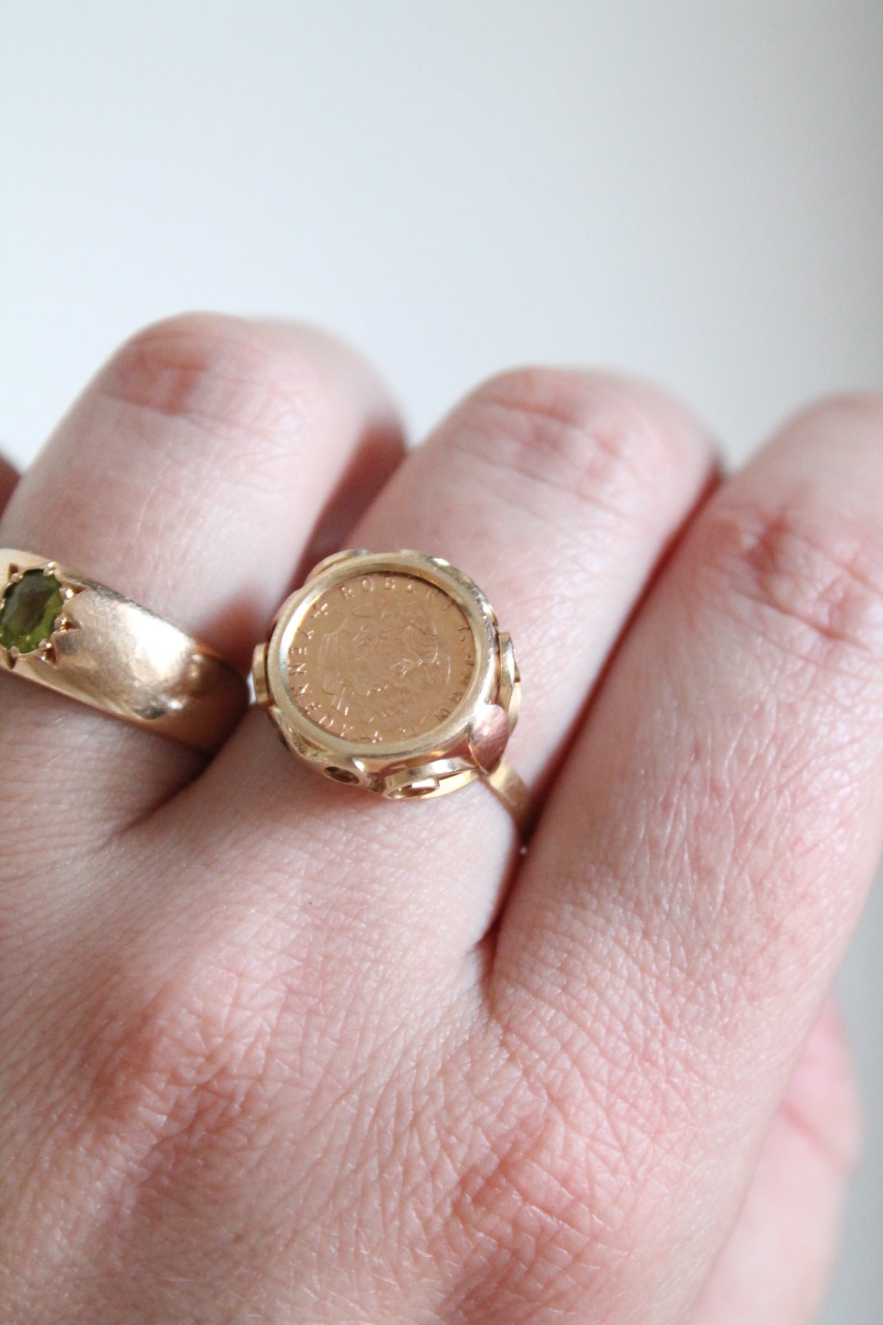 Double John & Robert F Kennedy Coin Ring
