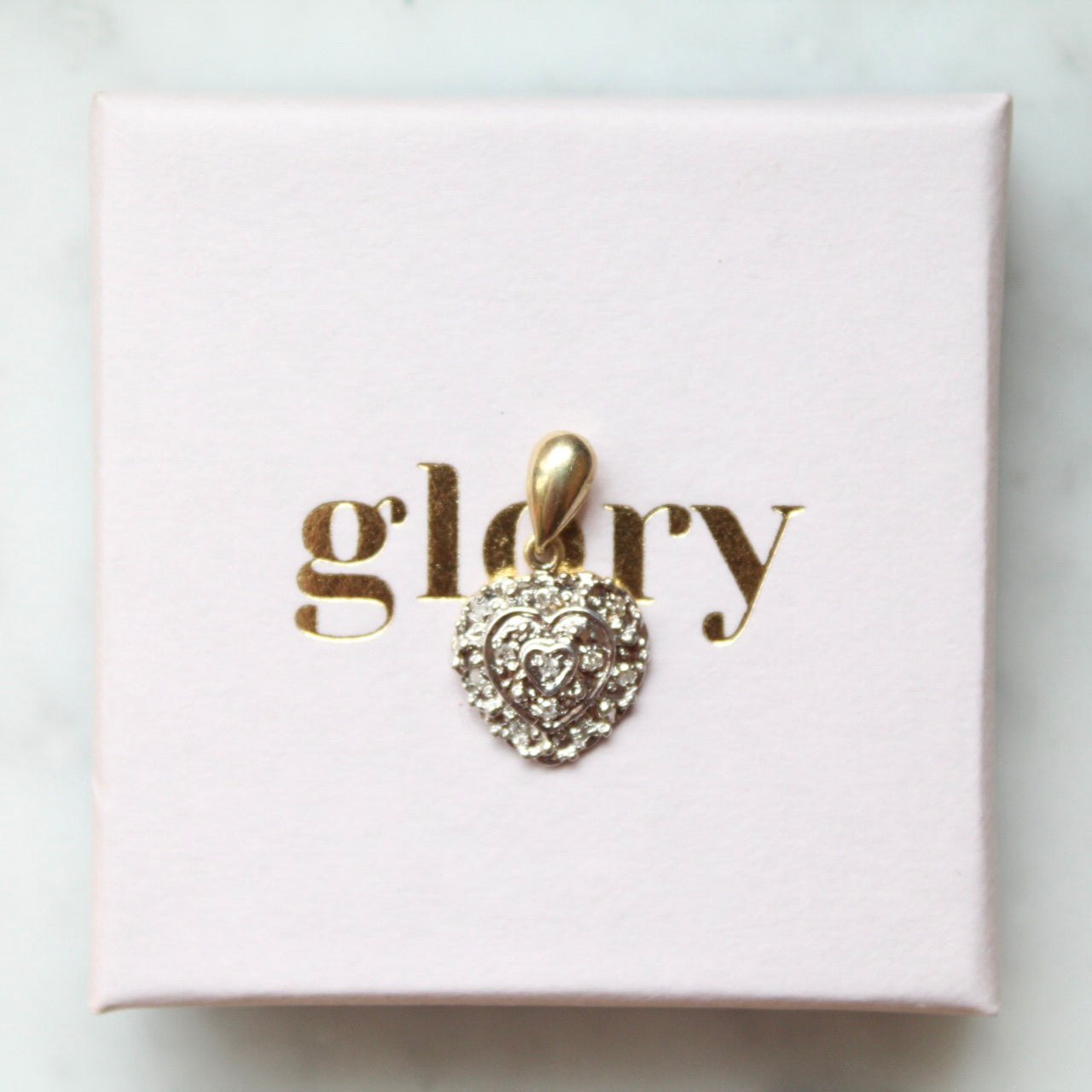Diamond Heart Charm