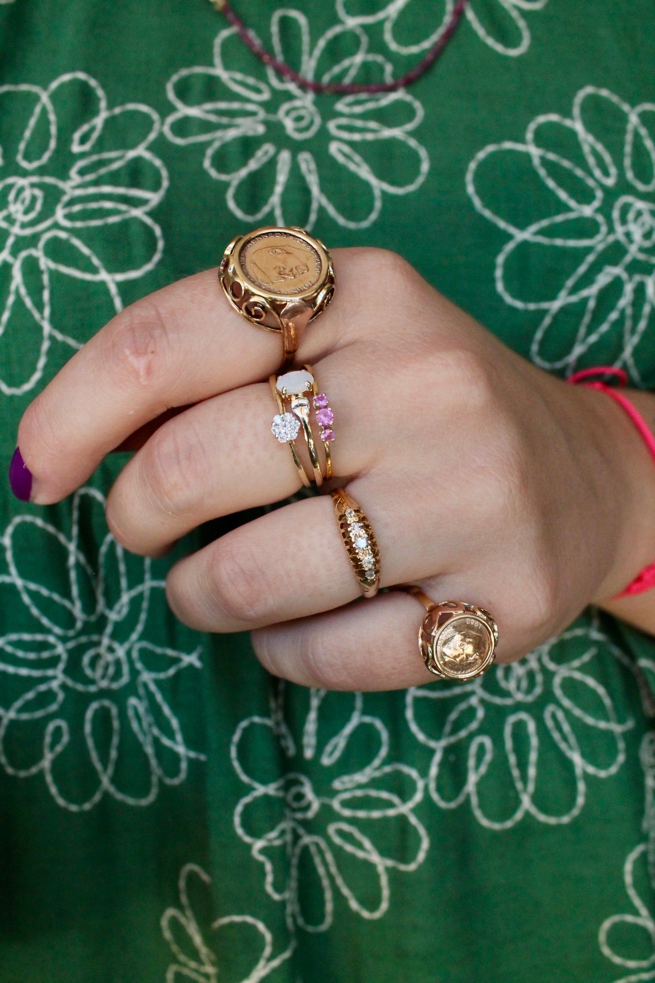 Antique Diamond Boat Ring