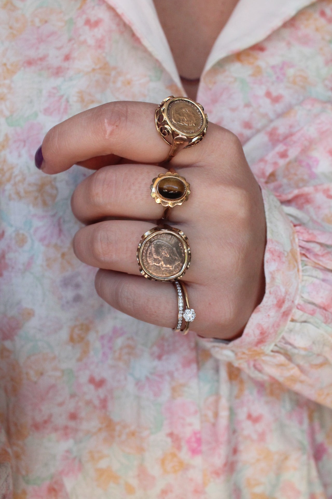 John F Kennedy Coin Ring