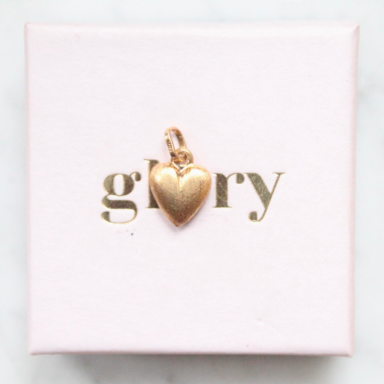 Matte Heart Charm