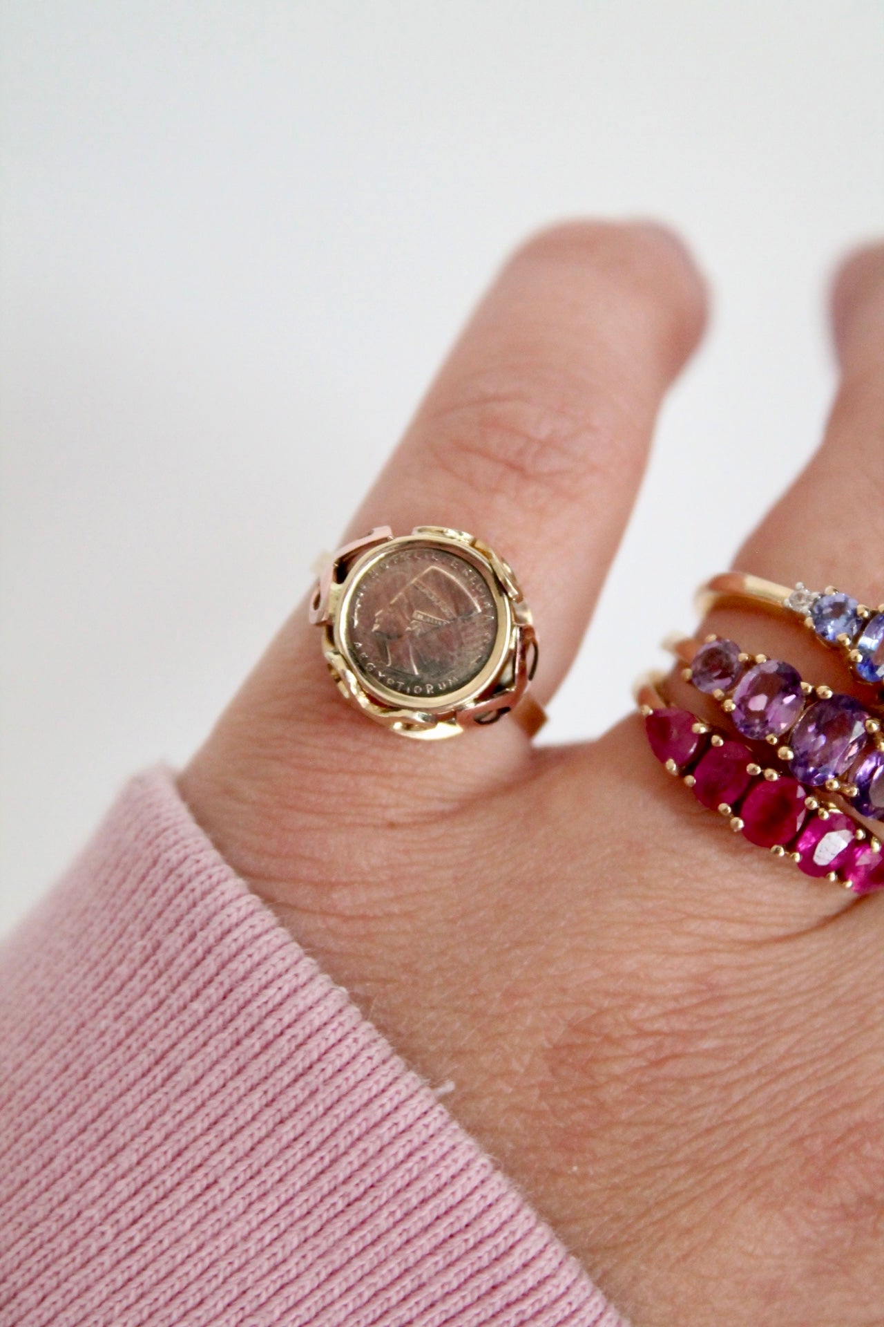 Nefertiti Coin Ring