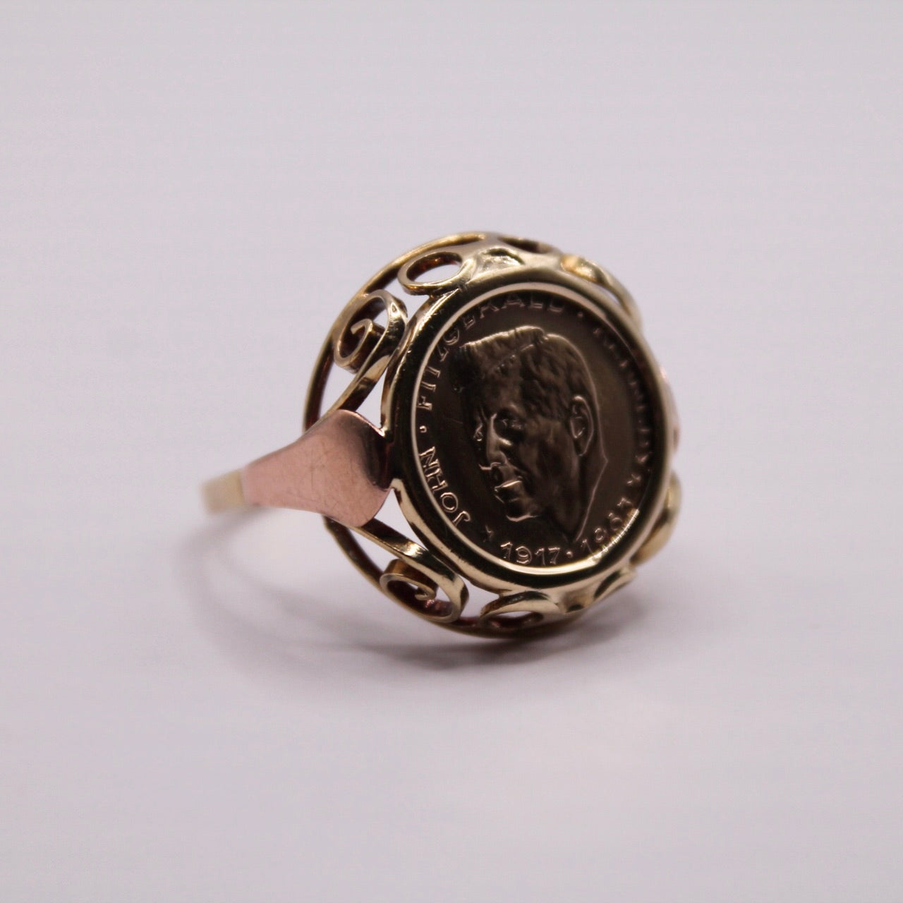 John F Kennedy Coin Ring