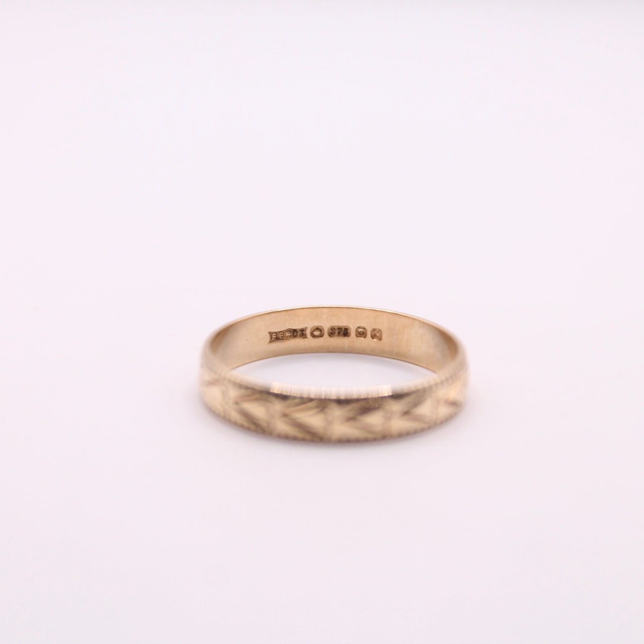 Engraved Hearts Band Ring