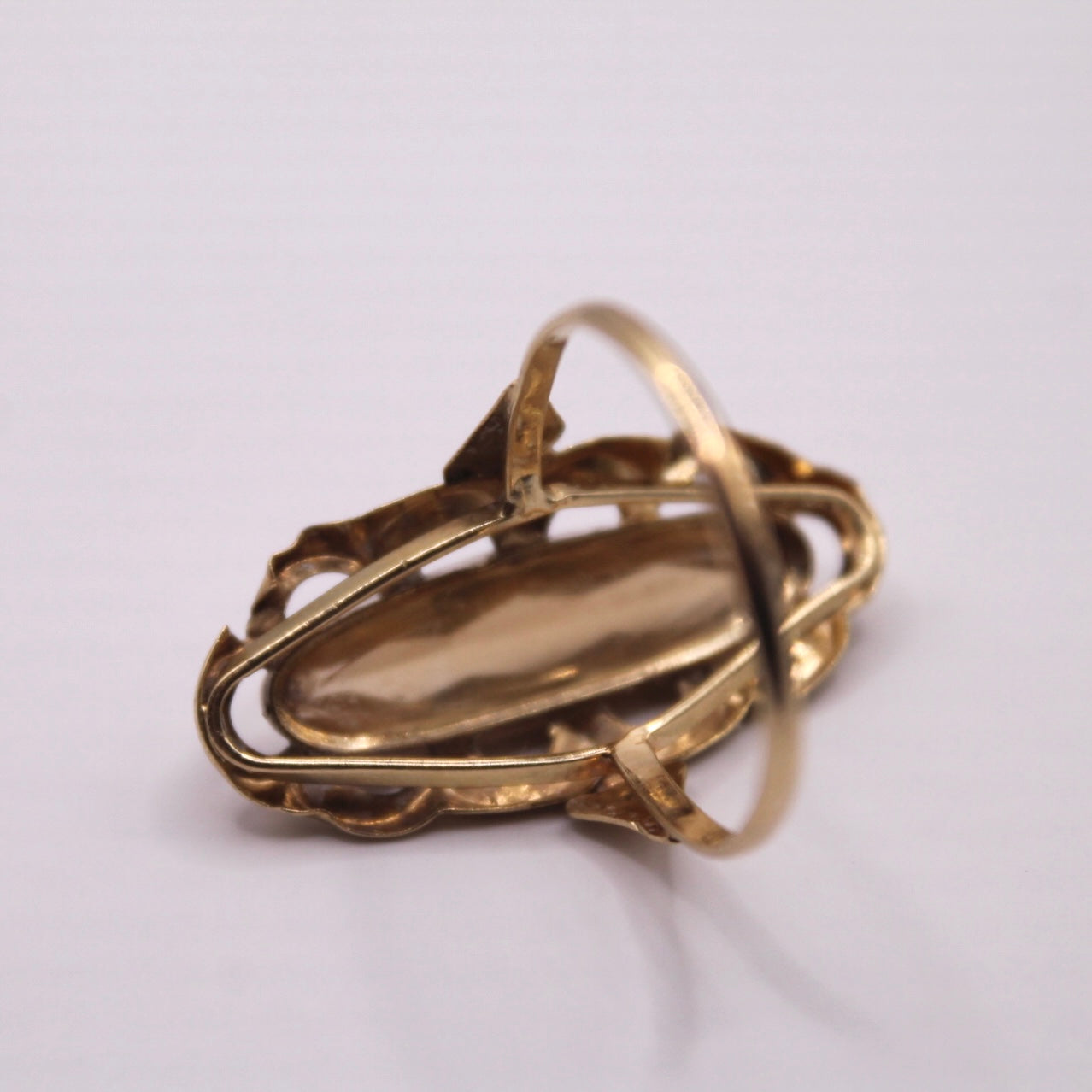 Wavy Oval Citrine Ring