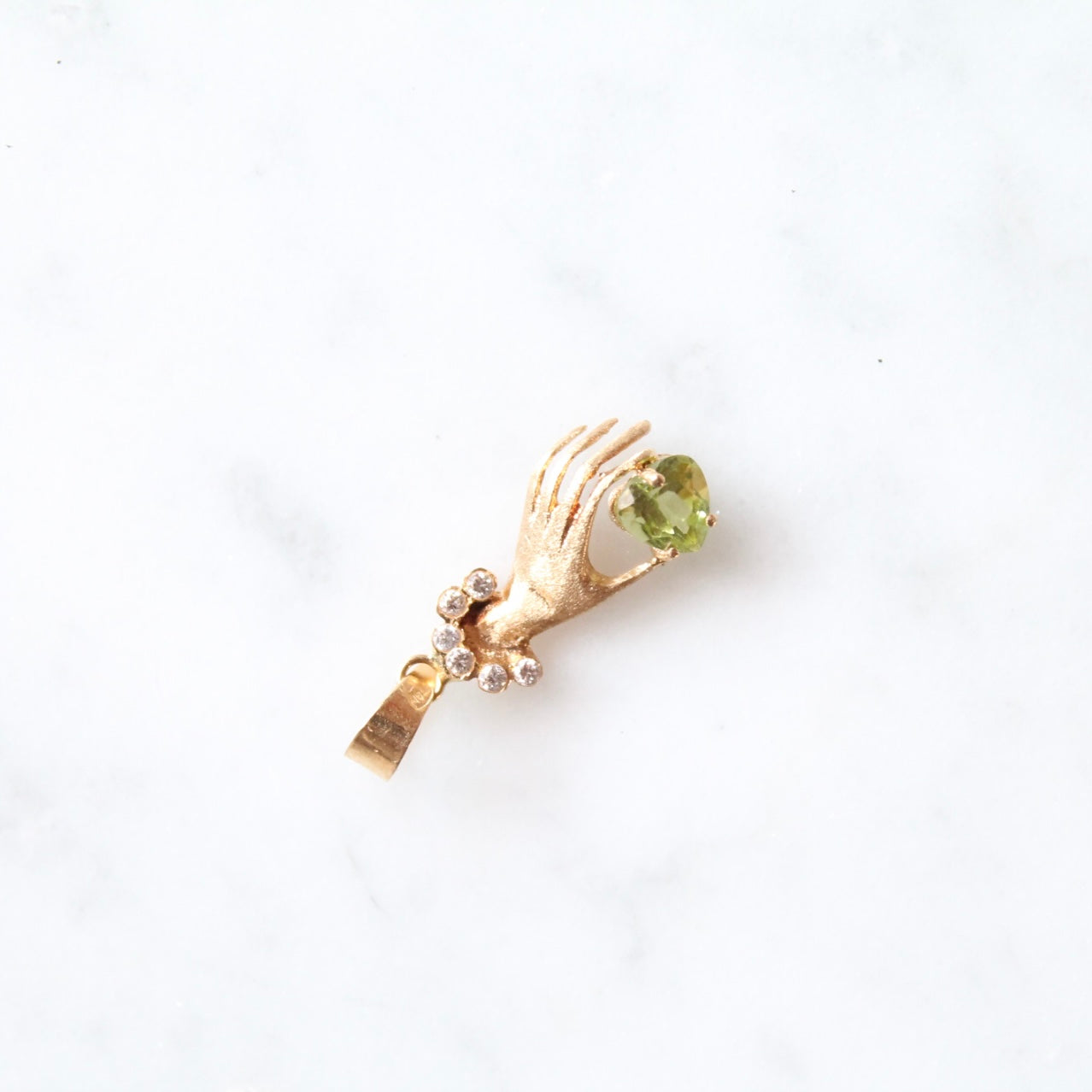 Peridot Love Hand Pendant