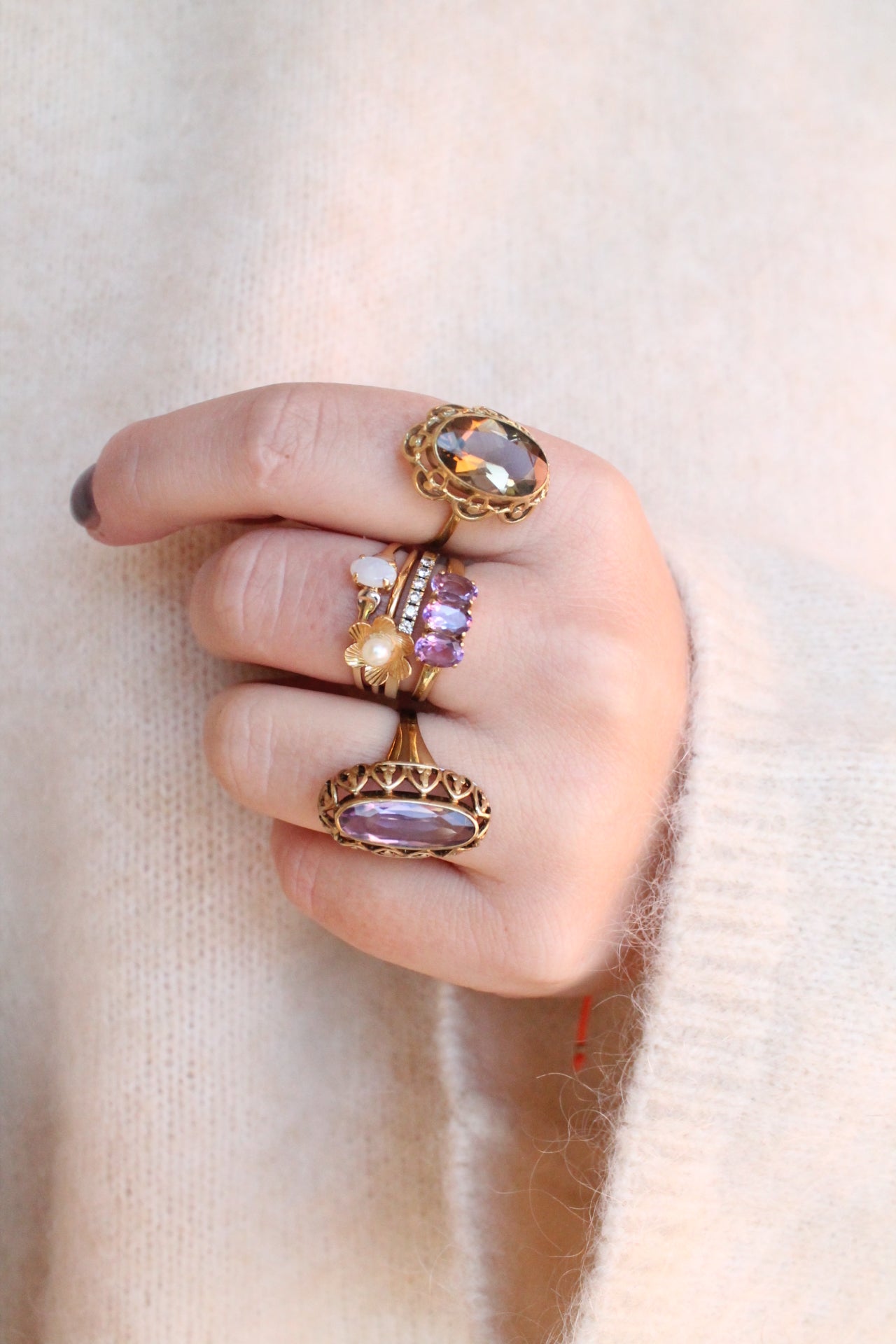 Pearl Flower Ring