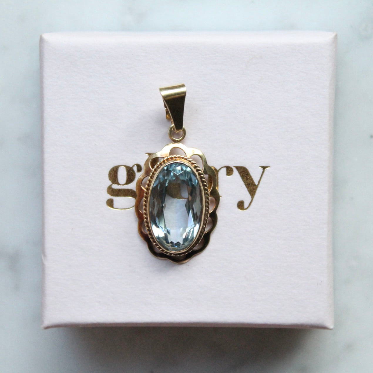 Decorated Spinel Pendant