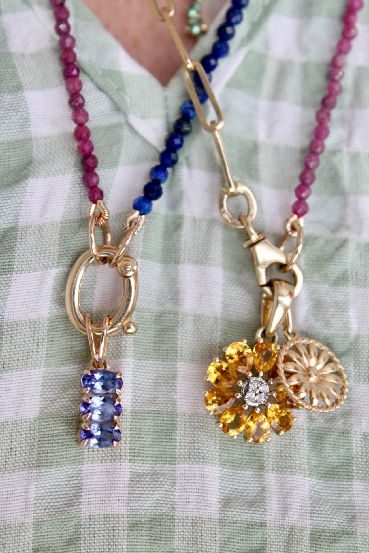 Tanzanite Trilogy Pendant