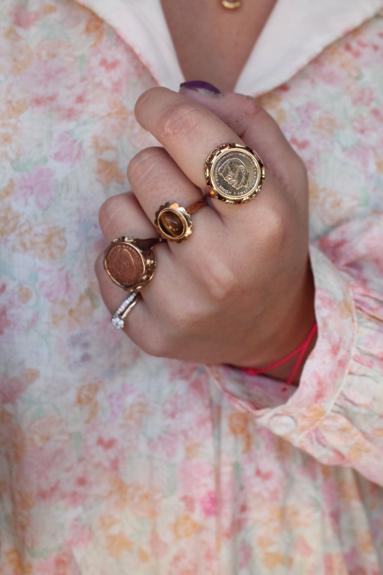 John F Kennedy Coin Ring