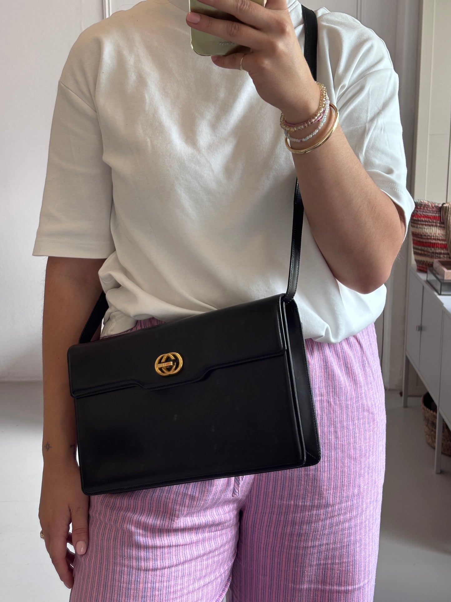 Gucci Turn Lock Shoulder Bag