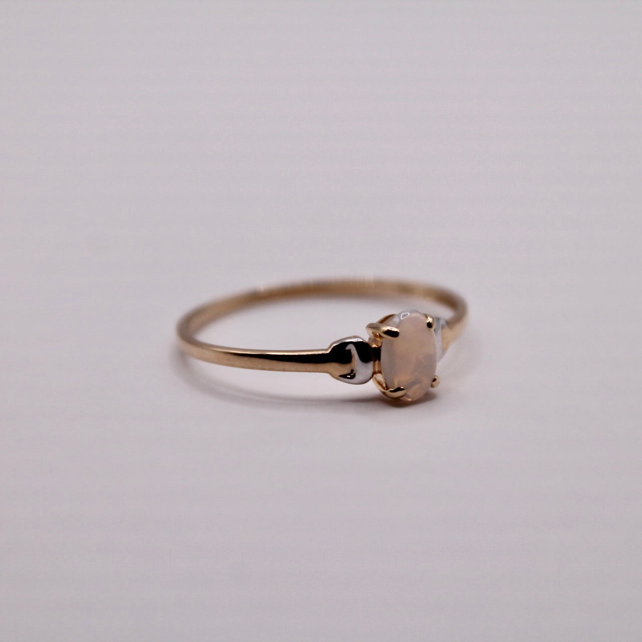 Opal Solitaire Ring
