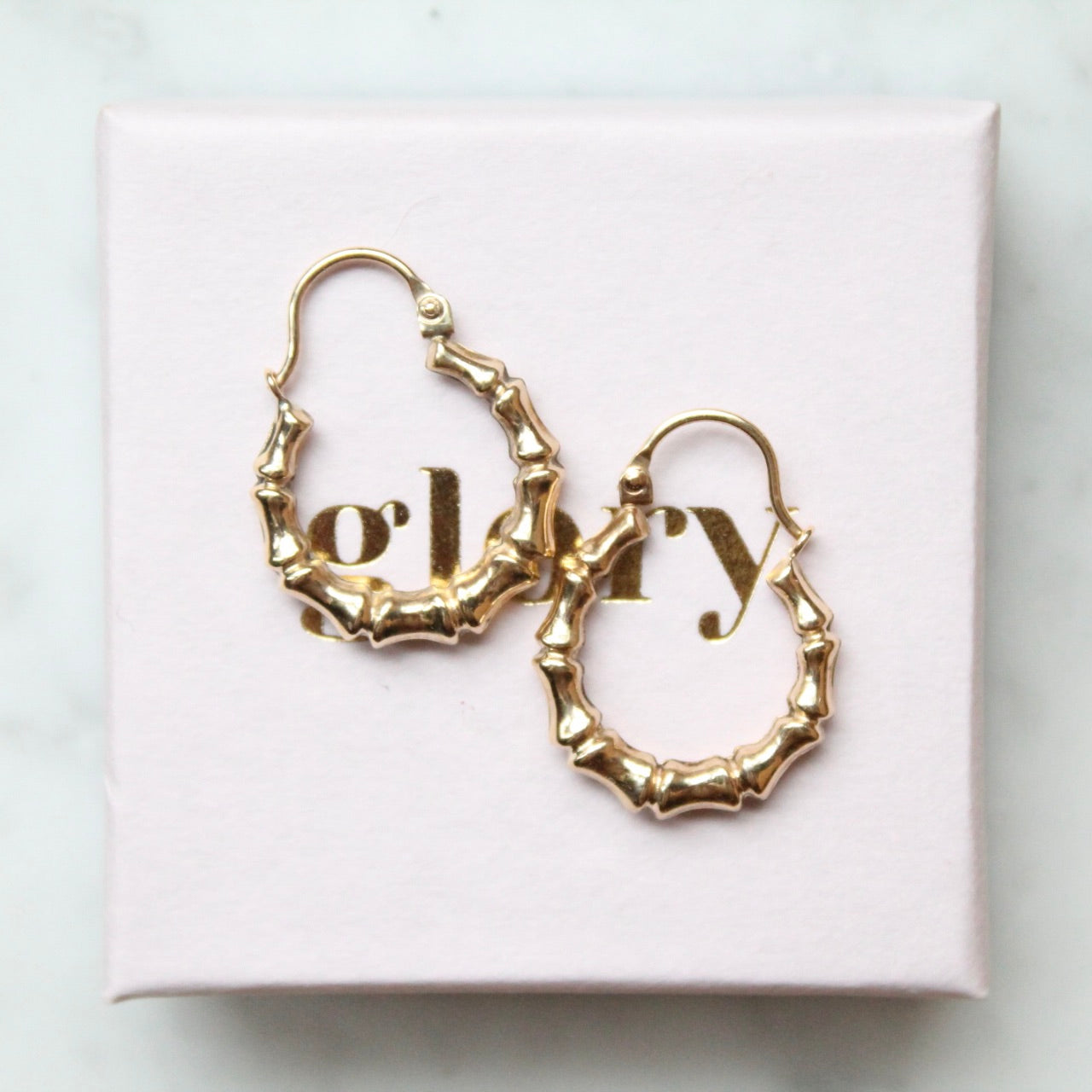 Bamboo Hoop Earrings