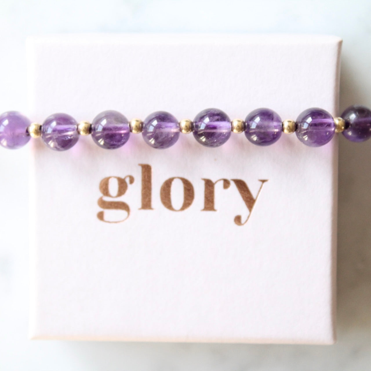 Amethyst & 14K Beads Necklace