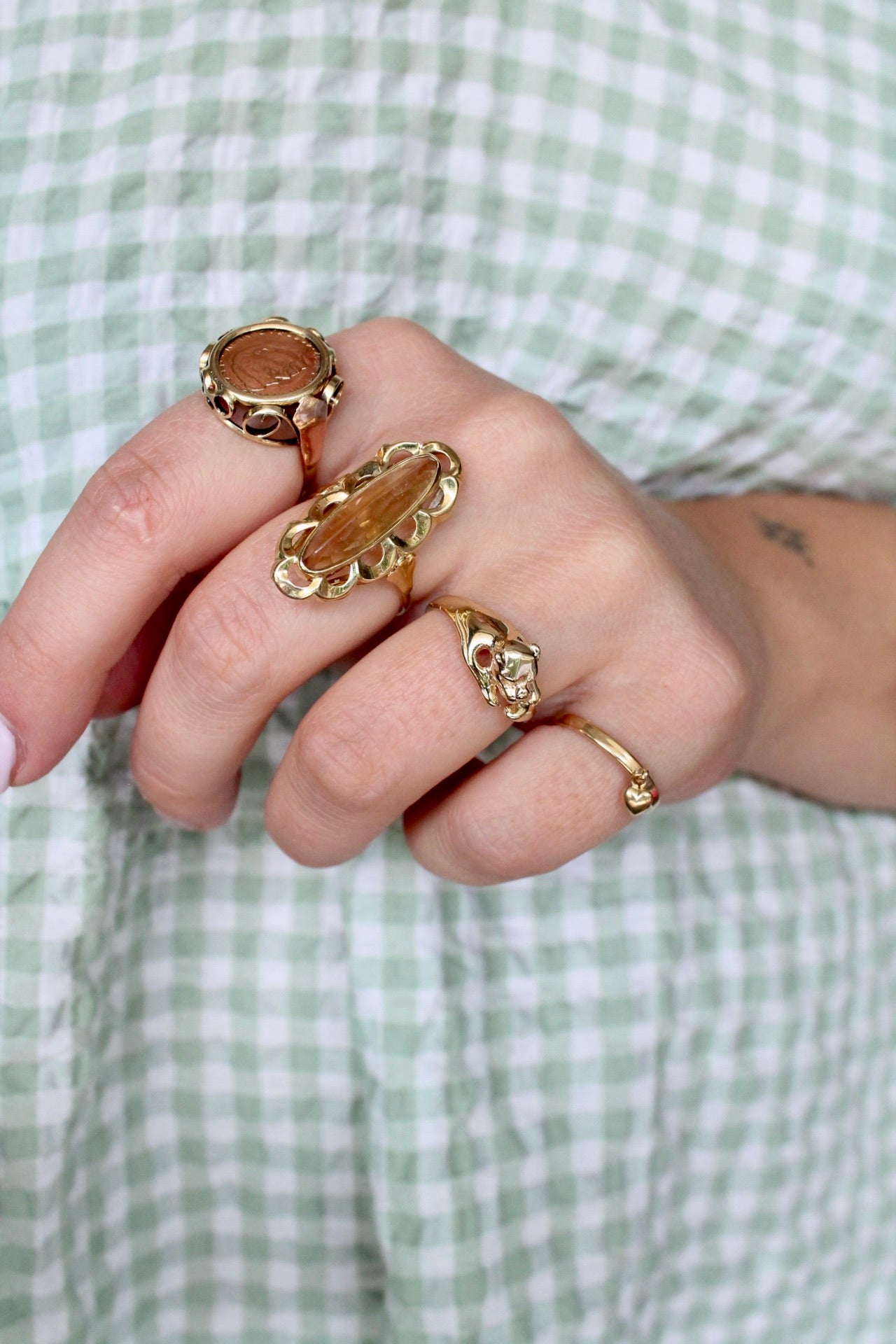 Plain Panther Wrap Ring