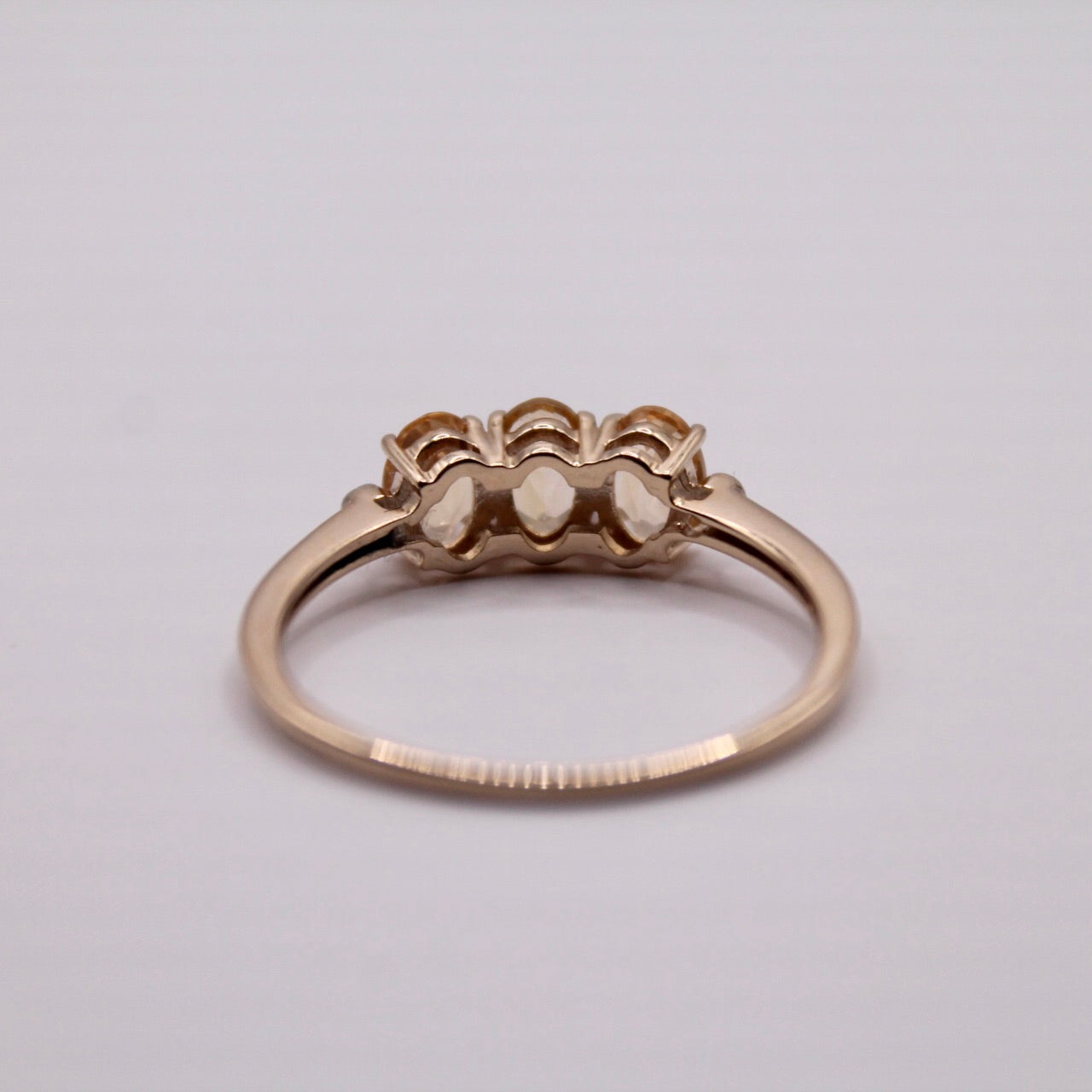 Yellow Topaz Trilogy Ring