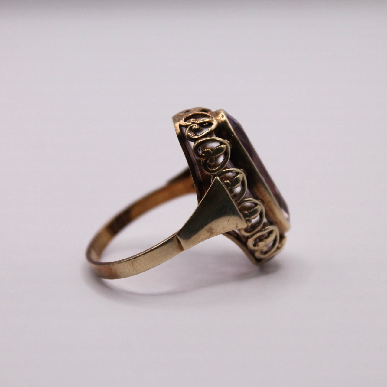 Amethyst Statement Ring