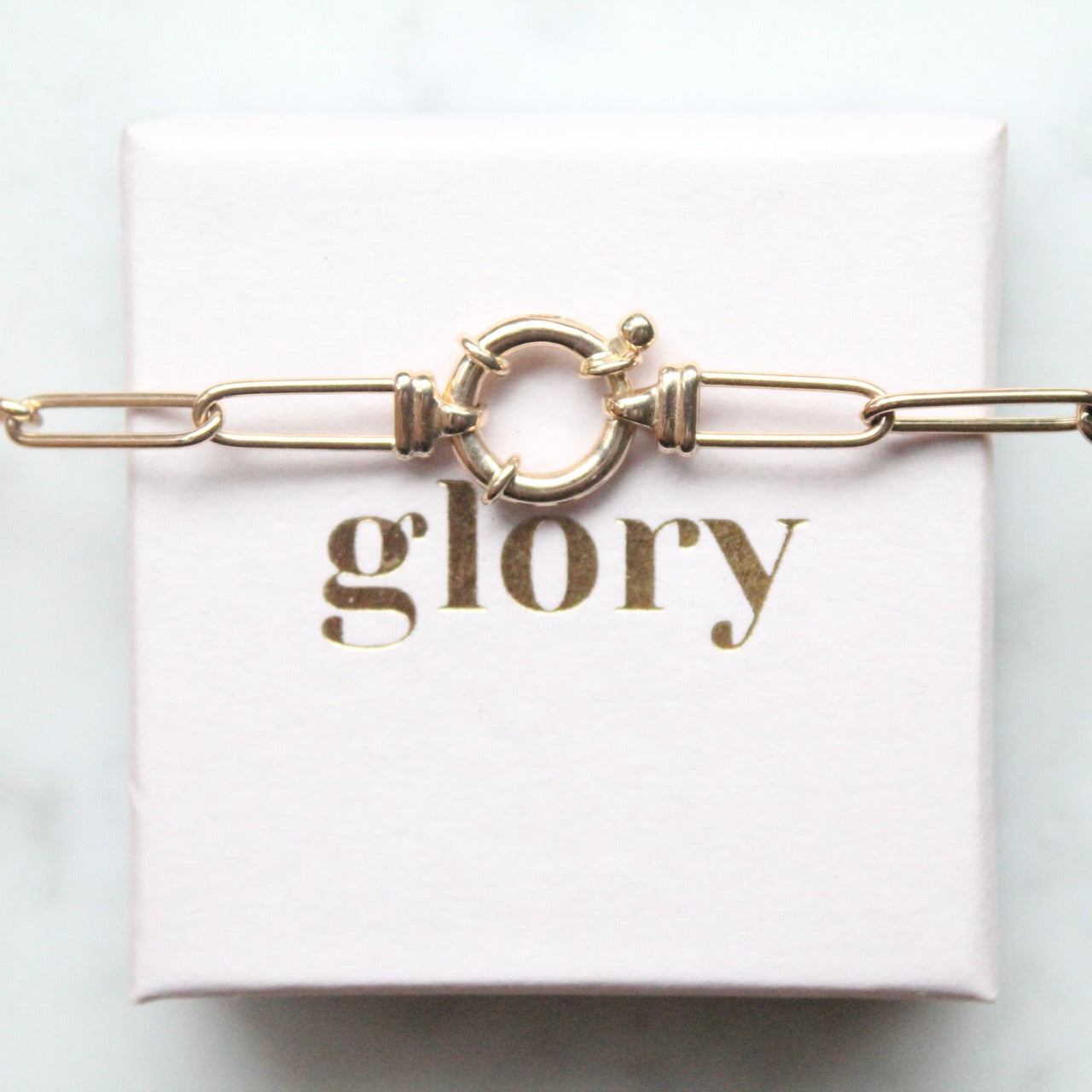Bold Connector Lock Paperclip Necklace