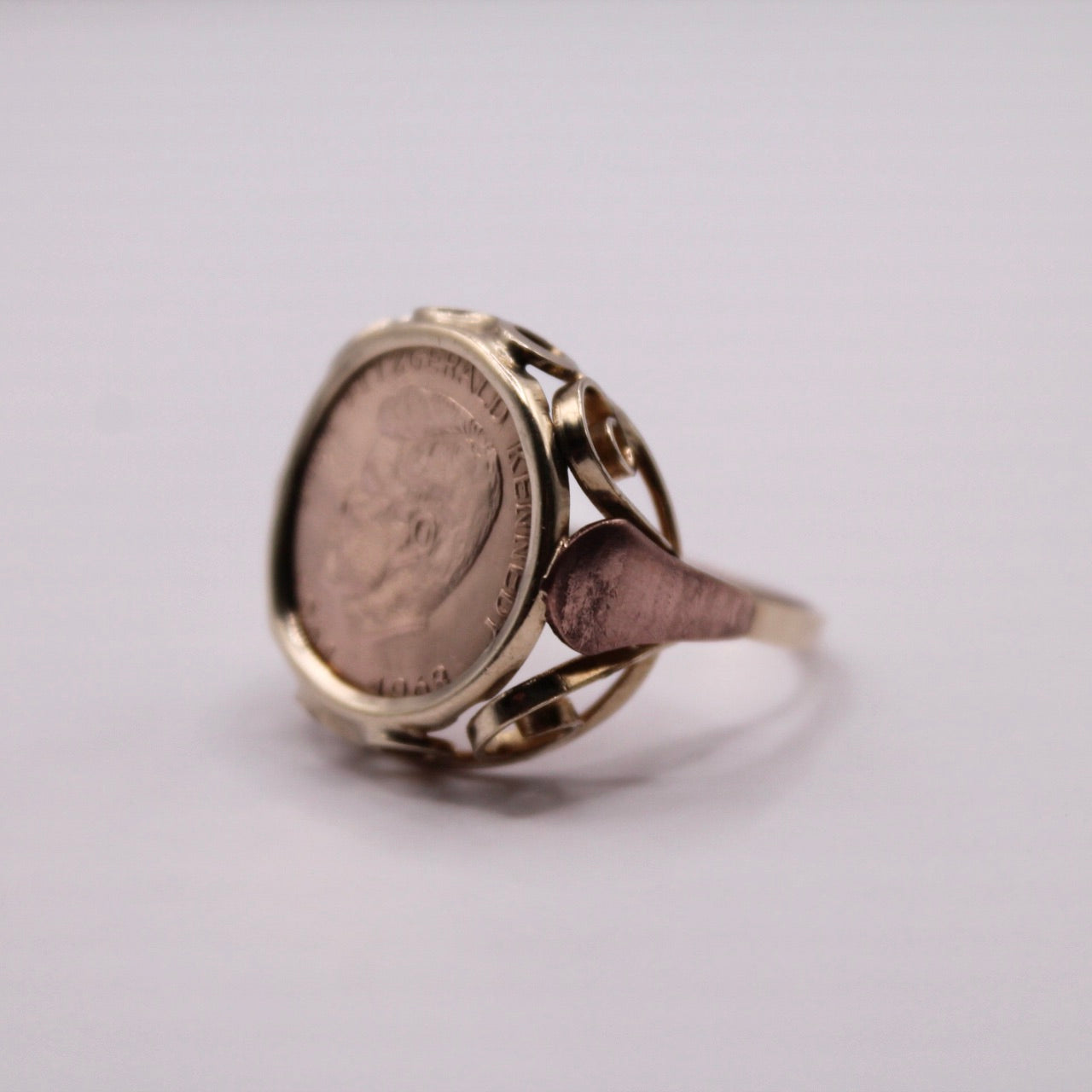 John F Kennedy Coin Ring