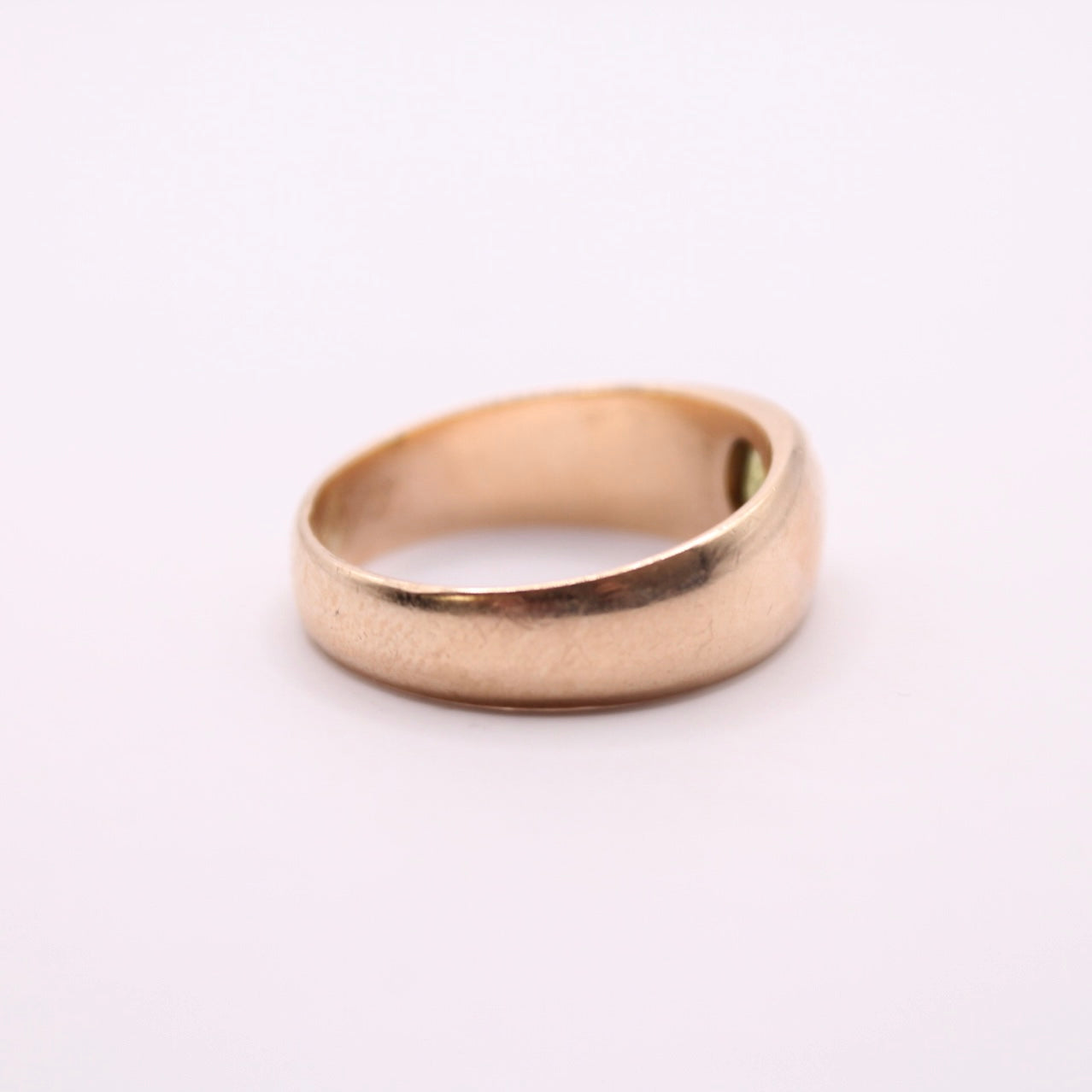 Heavy Peridot Band Ring