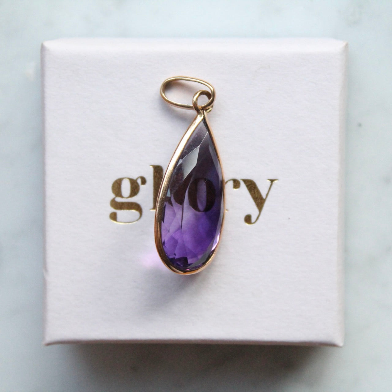 Spinel Teardrop Pendant