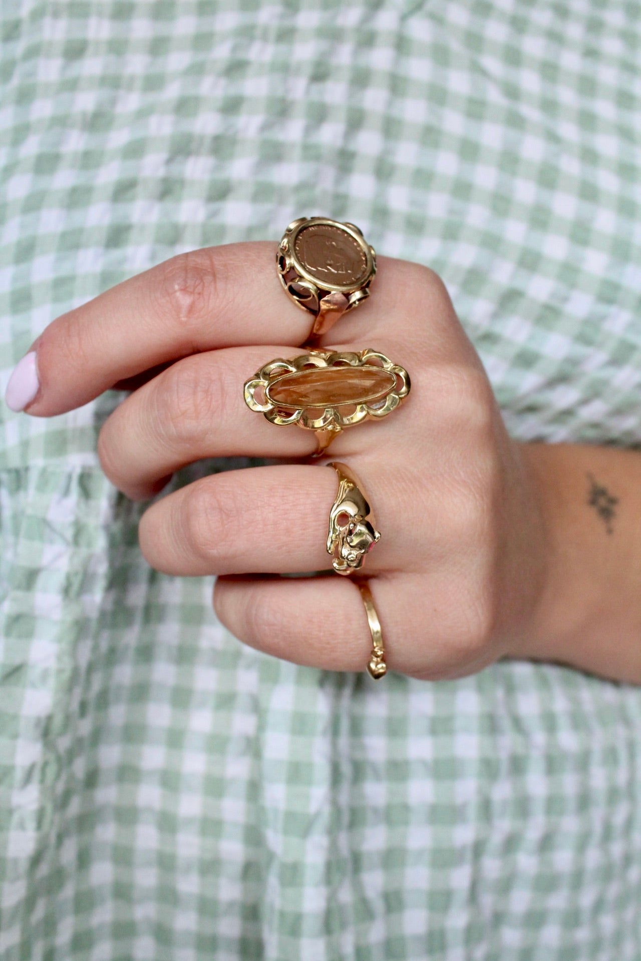 Plain Panther Wrap Ring