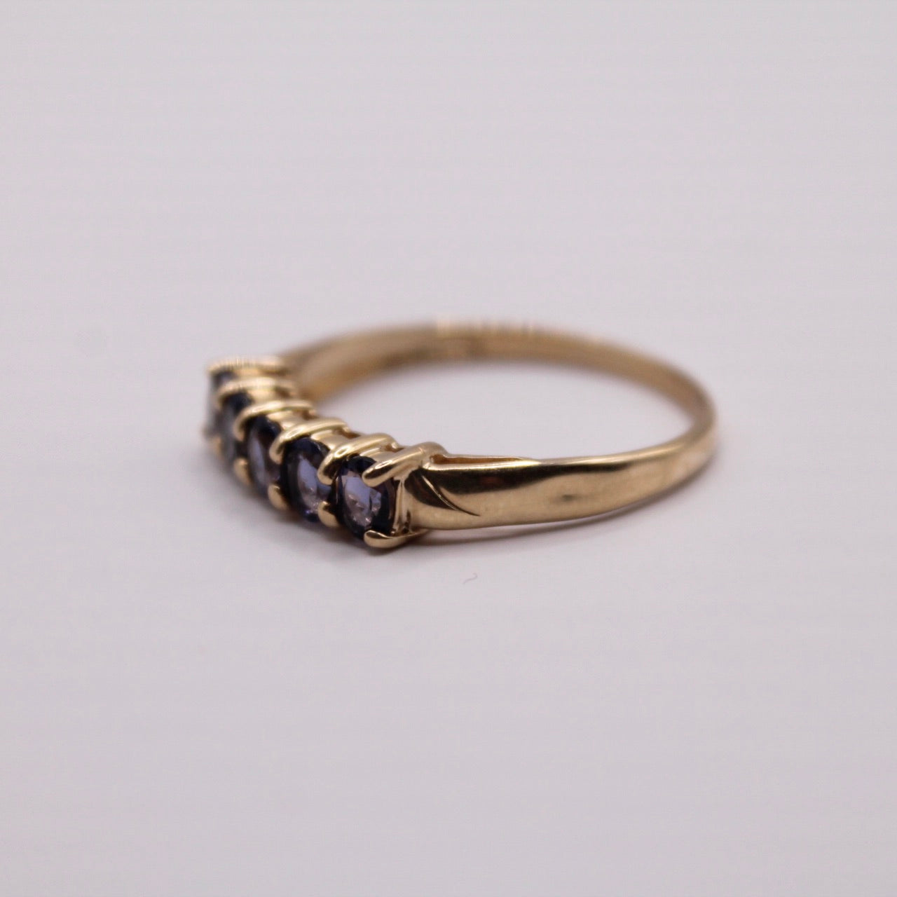 Iolite Five Stone Ring