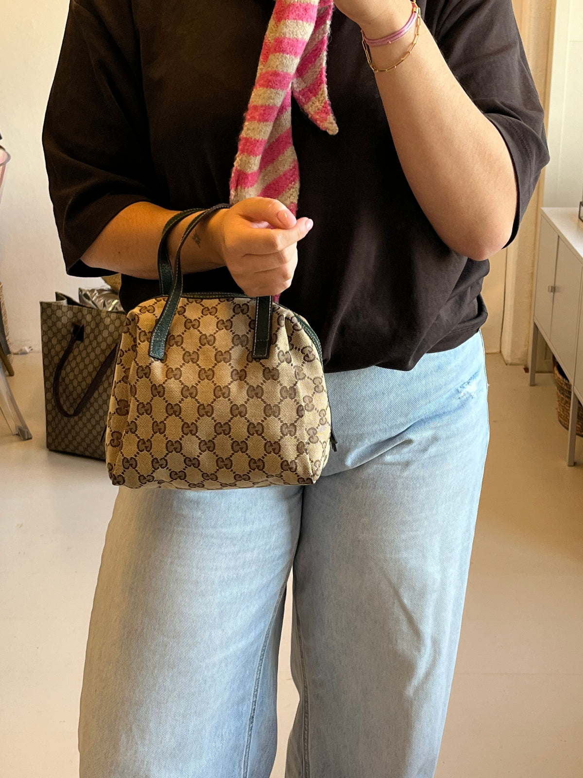 Gucci GG Canvas Balthus Hand Bag