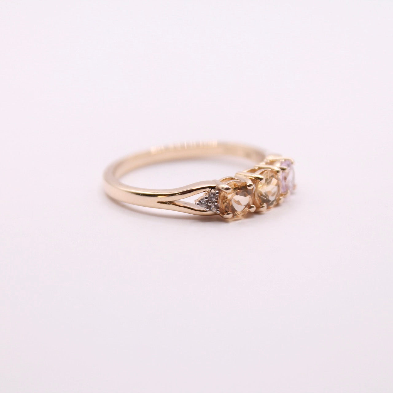 Multi Topaz Cluster Ring
