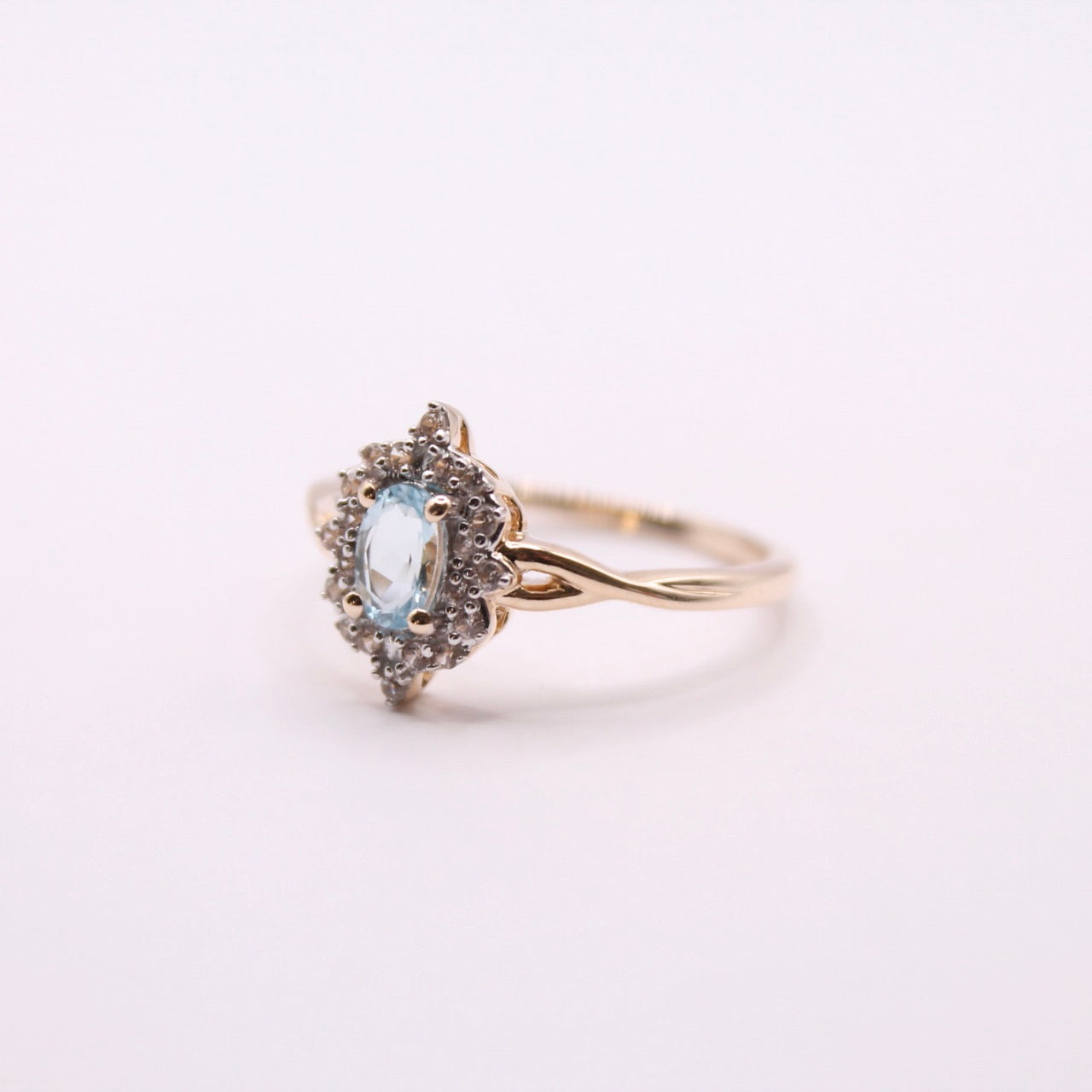 Aquamarine Princess Ring