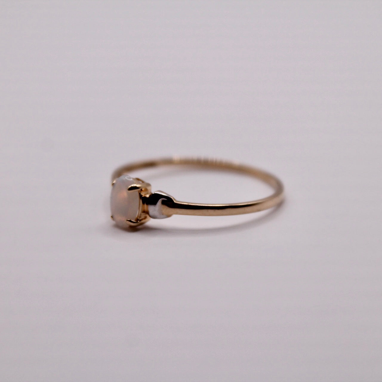Opal Solitaire Ring