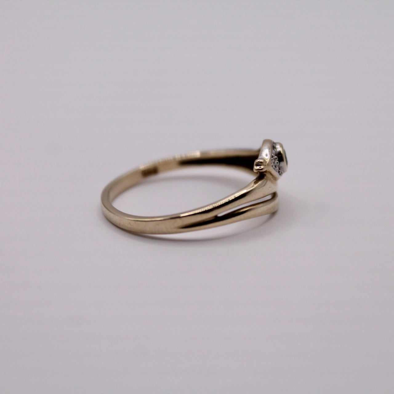 Emerald & Diamond Snake Ring