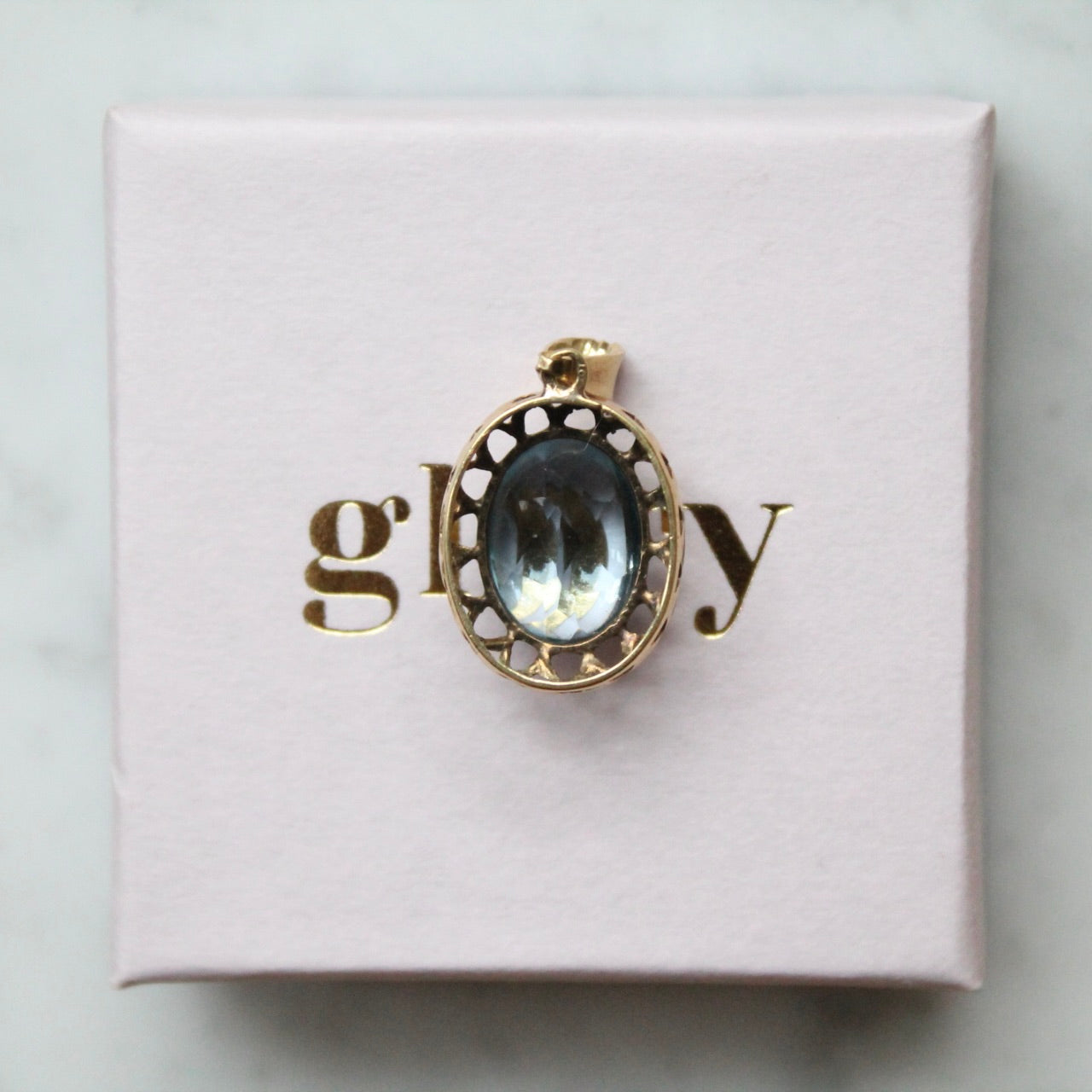 Ornate Aquamarine Pendant