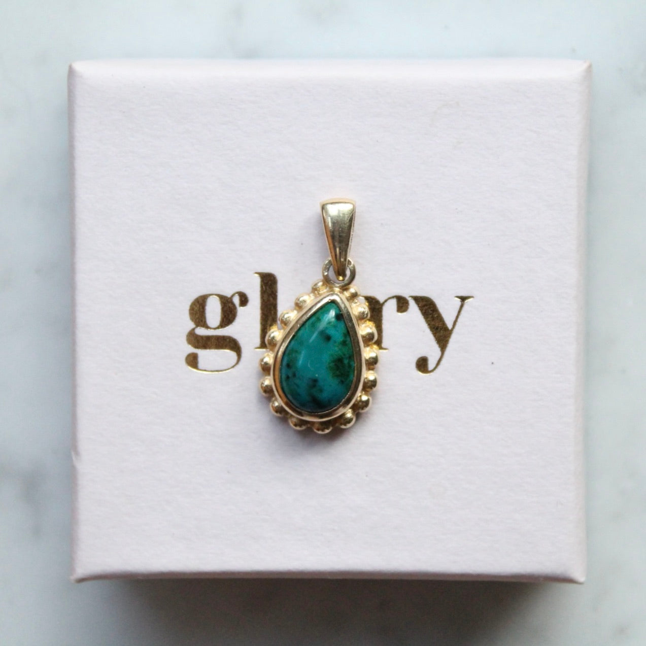 Turquoise Teardrop Pendant